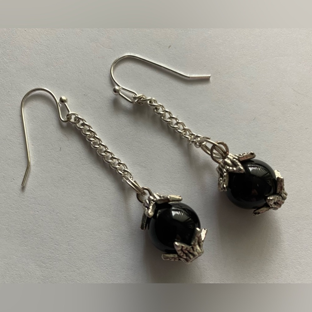 NEW Genuine Sardonyx crystal earrings